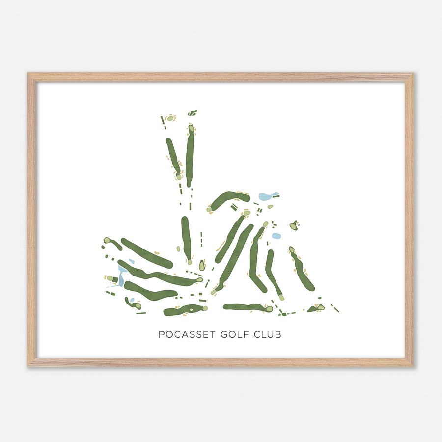 Print of Pocasset Golf Club Modern Map