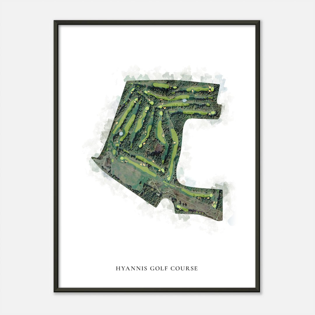Print of Hyannis Golf Course Classic Map