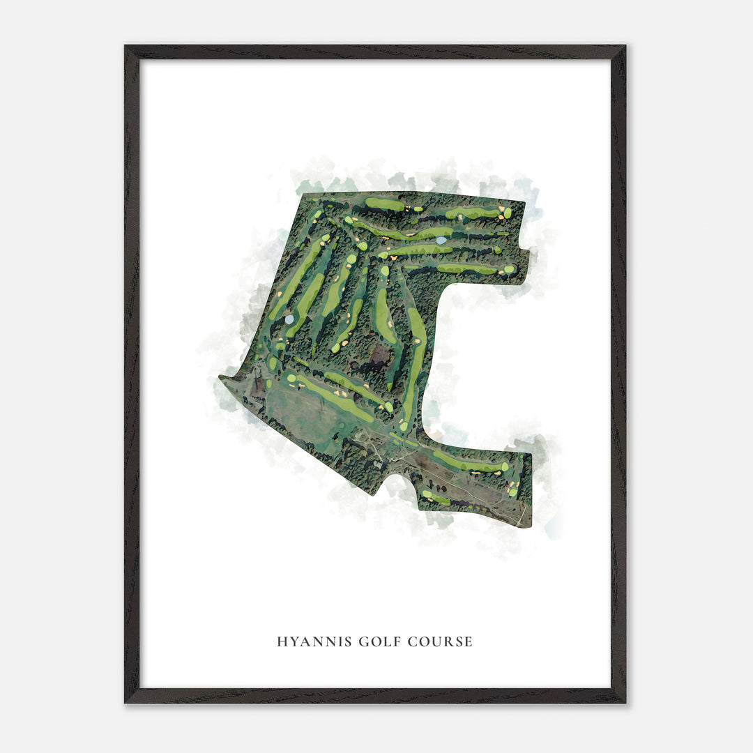 Print of Hyannis Golf Course Classic Map