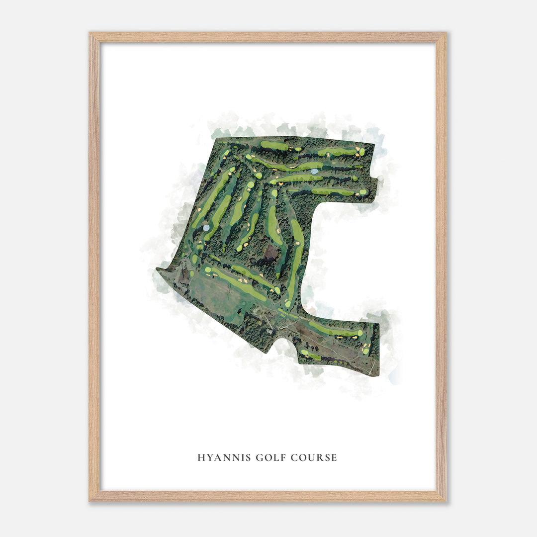 Print of Hyannis Golf Course Classic Map