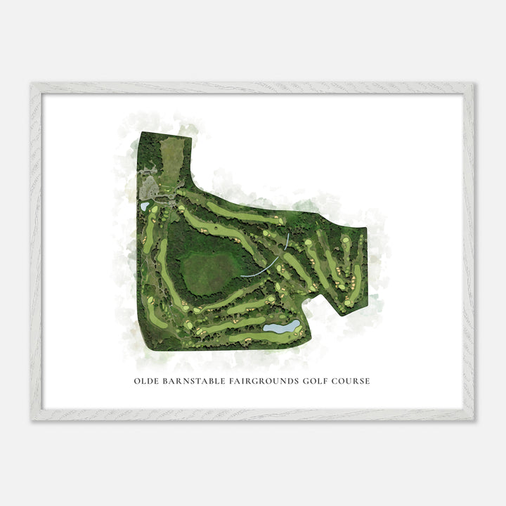 Print of Olde Barnstable Fairgrounds Golf Course Classic Map