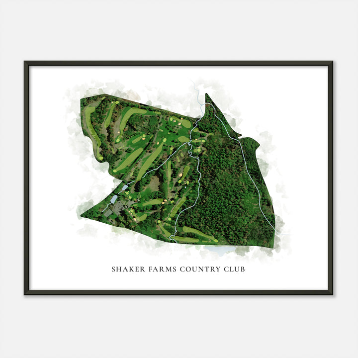 Print of Shaker Farms Country Club Classic Map