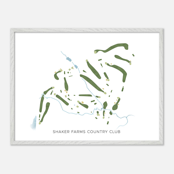 Print of Shaker Farms Country Club Modern Map