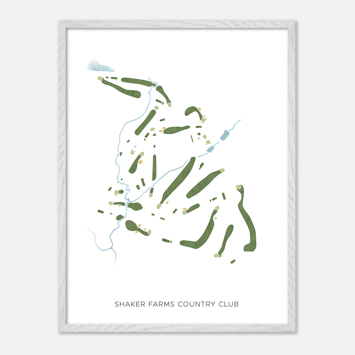 Print of Shaker Farms Country Club Modern Map