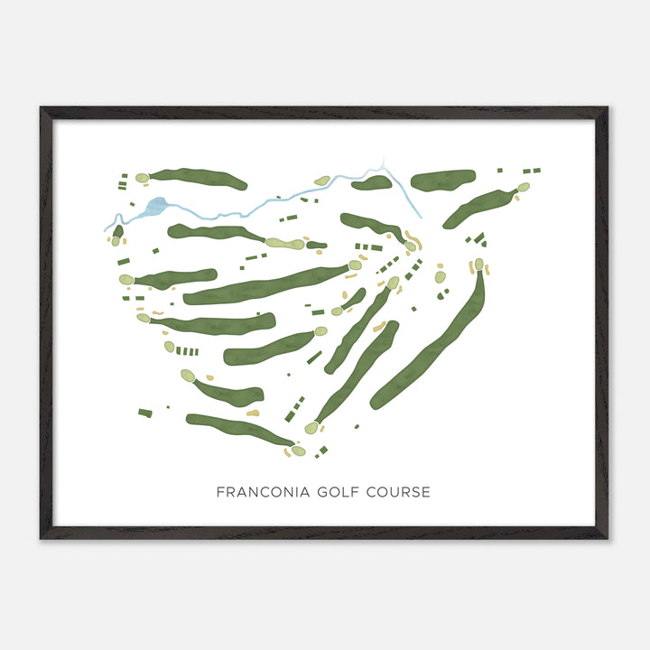 Print of Franconia Golf Course Modern Map