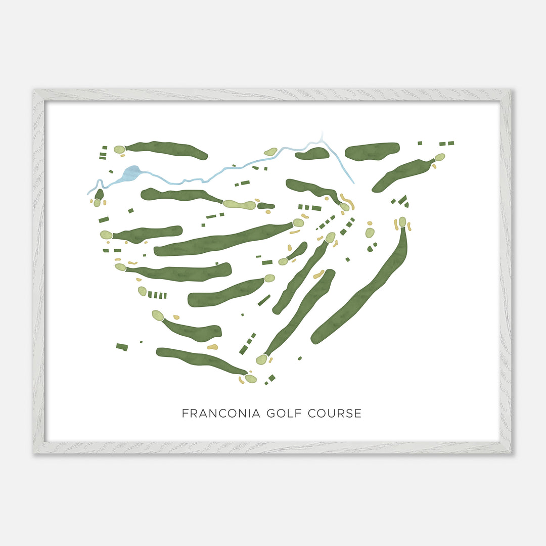 Print of Franconia Golf Course Modern Map