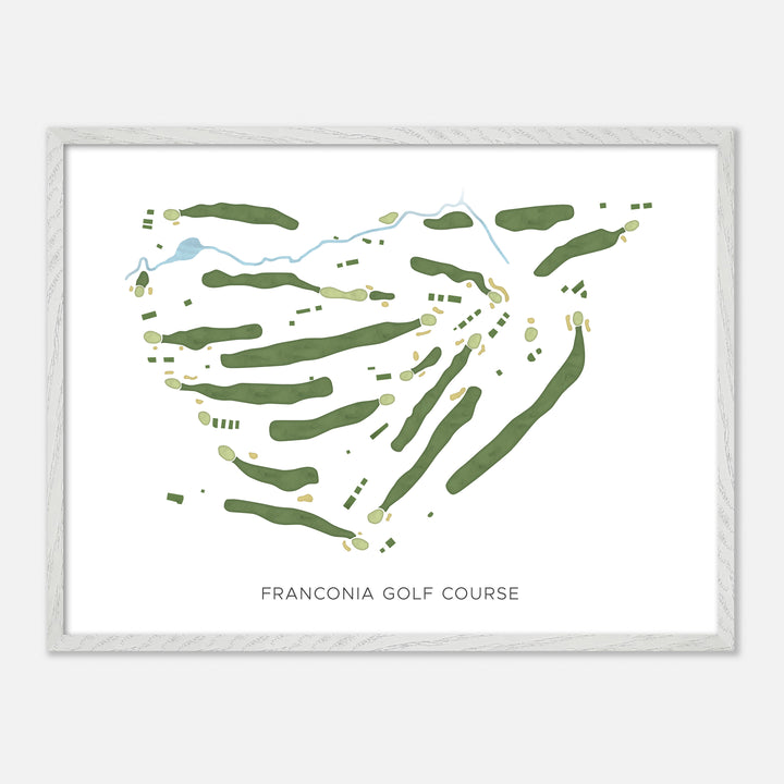 Print of Franconia Golf Course Modern Map