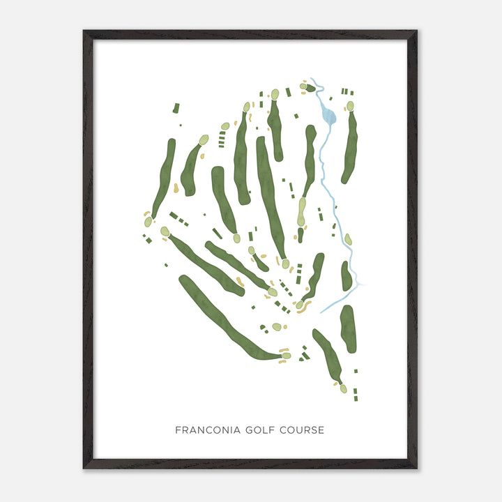 Print of Franconia Golf Course Modern Map