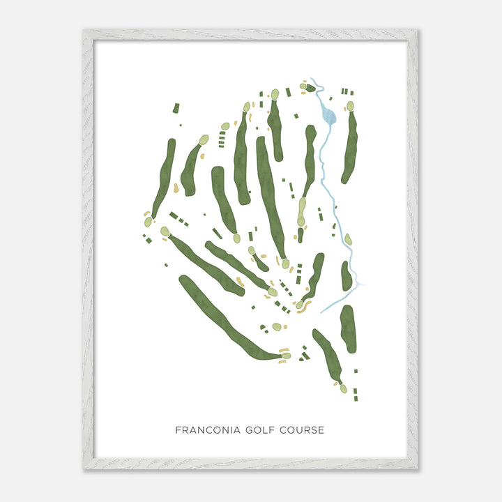 Print of Franconia Golf Course Modern Map