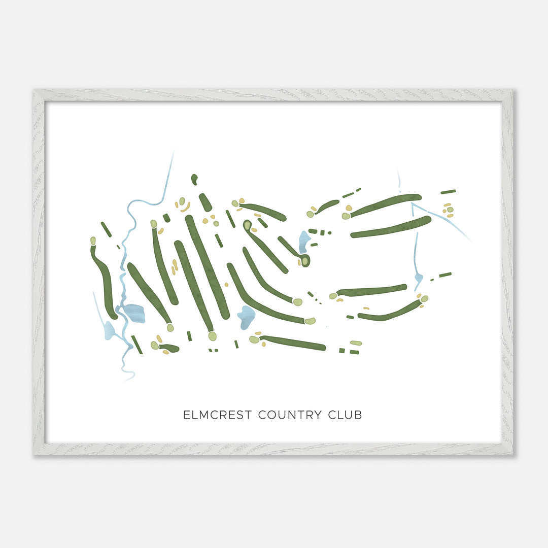 Print of Elmcrest Country Club Modern Map
