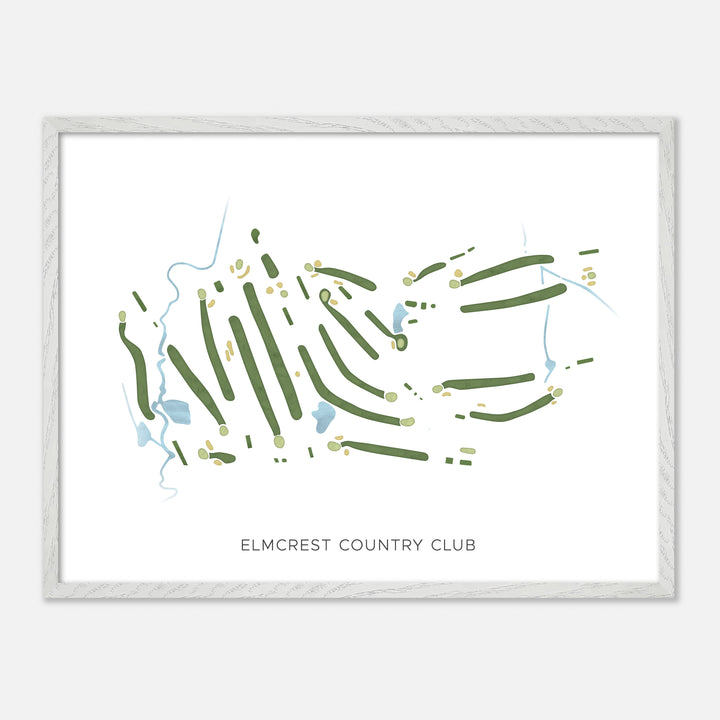 Print of Elmcrest Country Club Modern Map