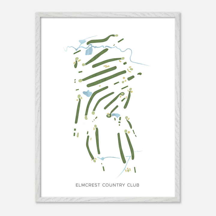 Print of Elmcrest Country Club Modern Map