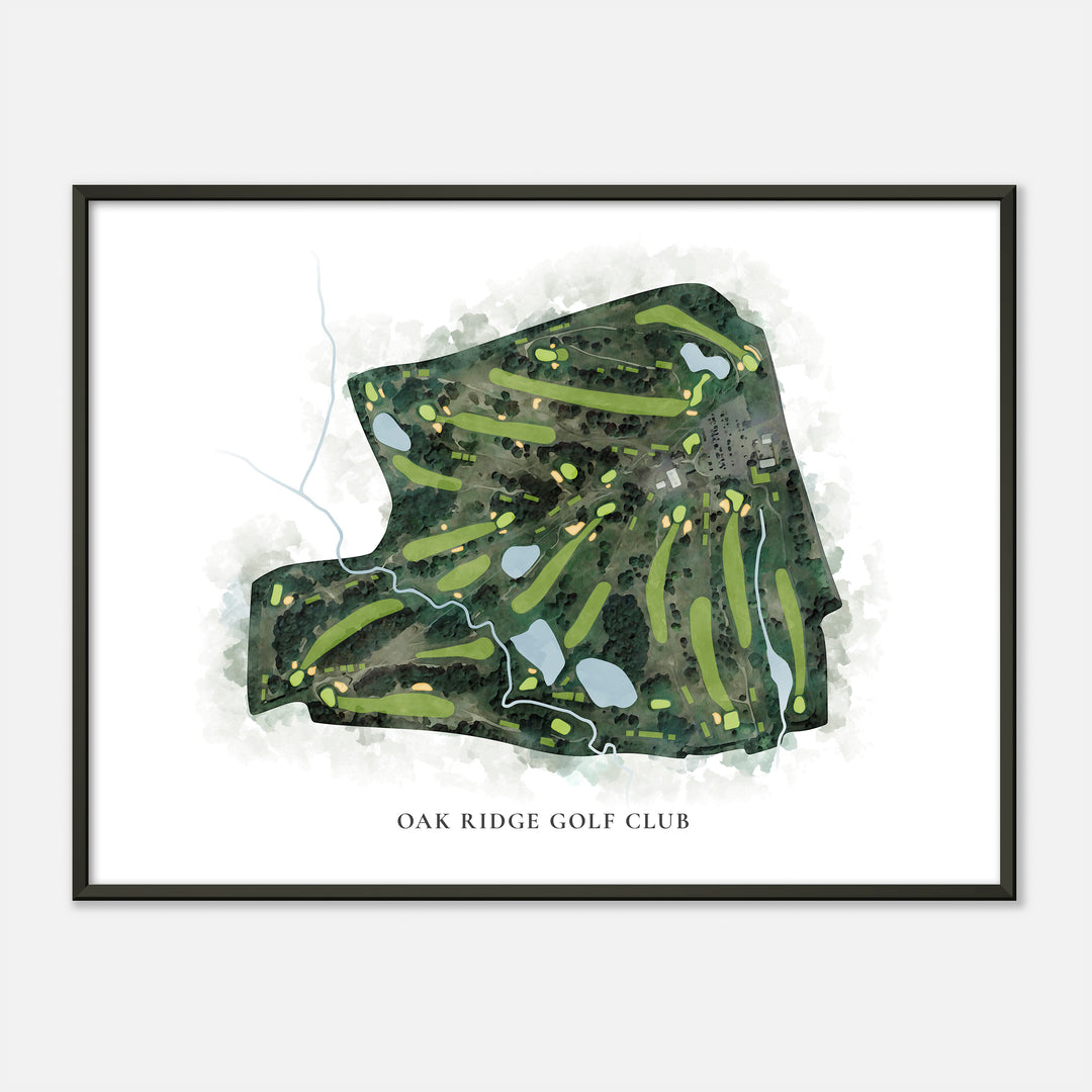 Print of Oak Ridge Golf Club Classic Map