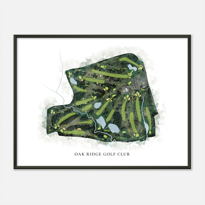 Print of Oak Ridge Golf Club Classic Map