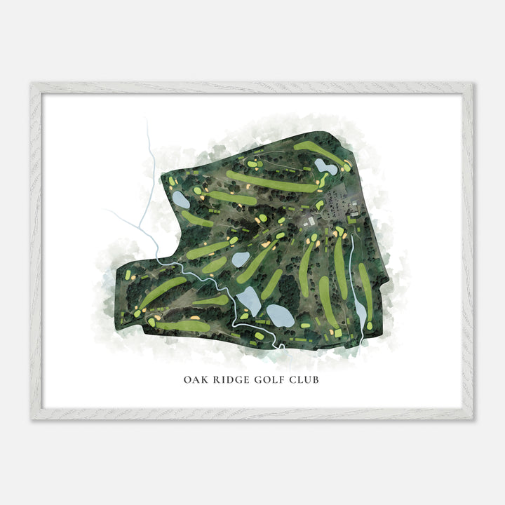 Print of Oak Ridge Golf Club Classic Map