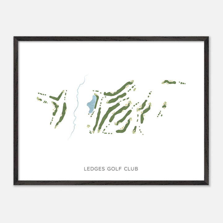 Print of Ledges Golf Club Modern Map