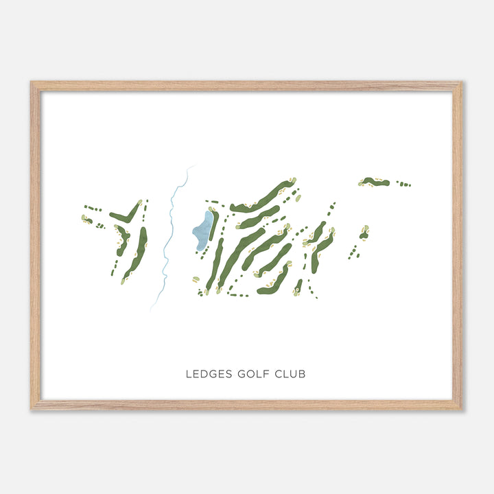 Print of Ledges Golf Club Modern Map