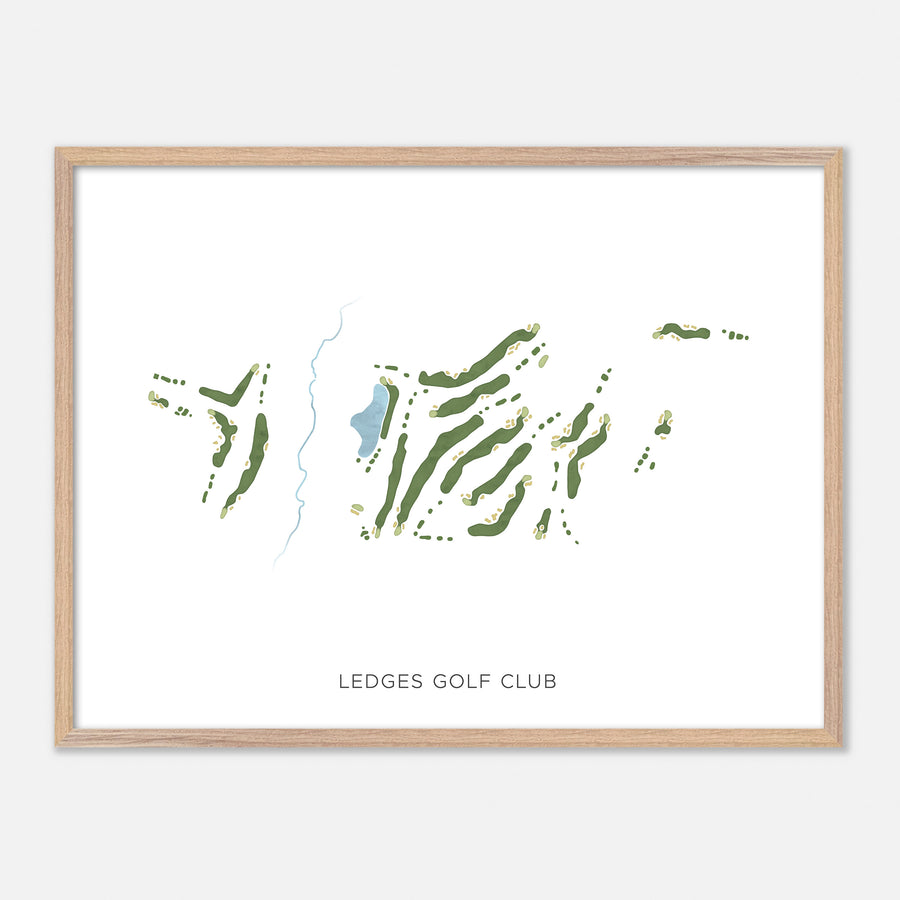 Print of Ledges Golf Club Modern Map