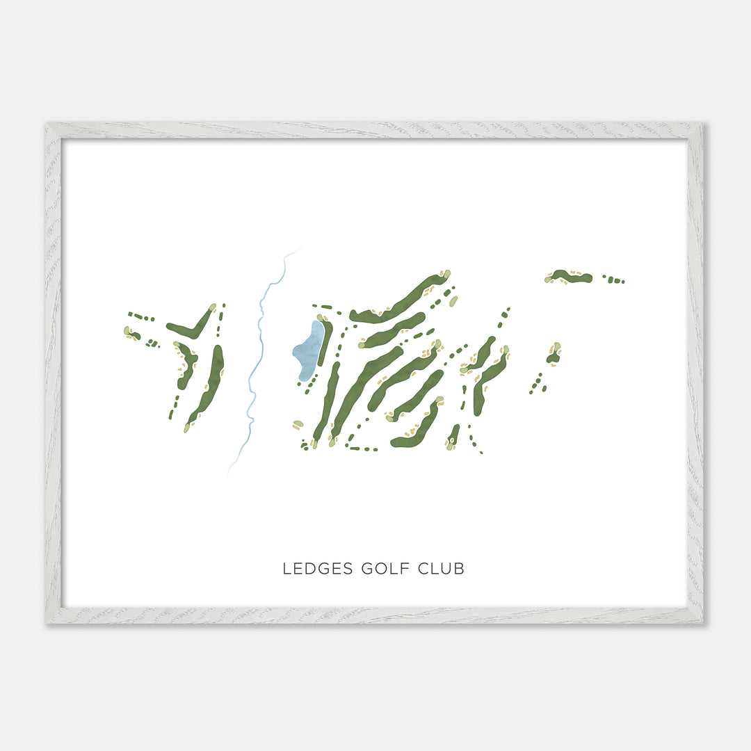 Print of Ledges Golf Club Modern Map