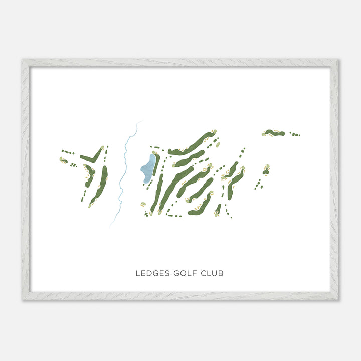 Print of Ledges Golf Club Modern Map