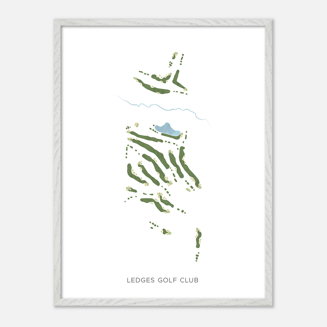 Print of Ledges Golf Club Modern Map