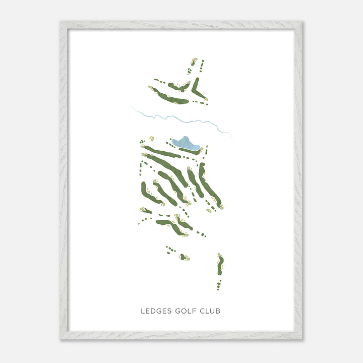 Print of Ledges Golf Club Modern Map