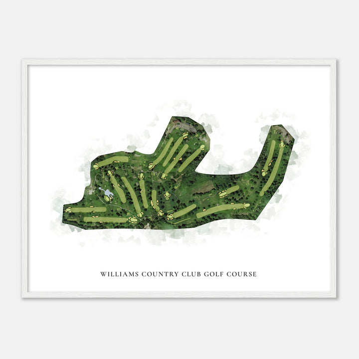 Print of Williams Country Club Golf Course Classic Map