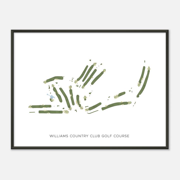 Print of Williams Golf & Country Club Modern Map