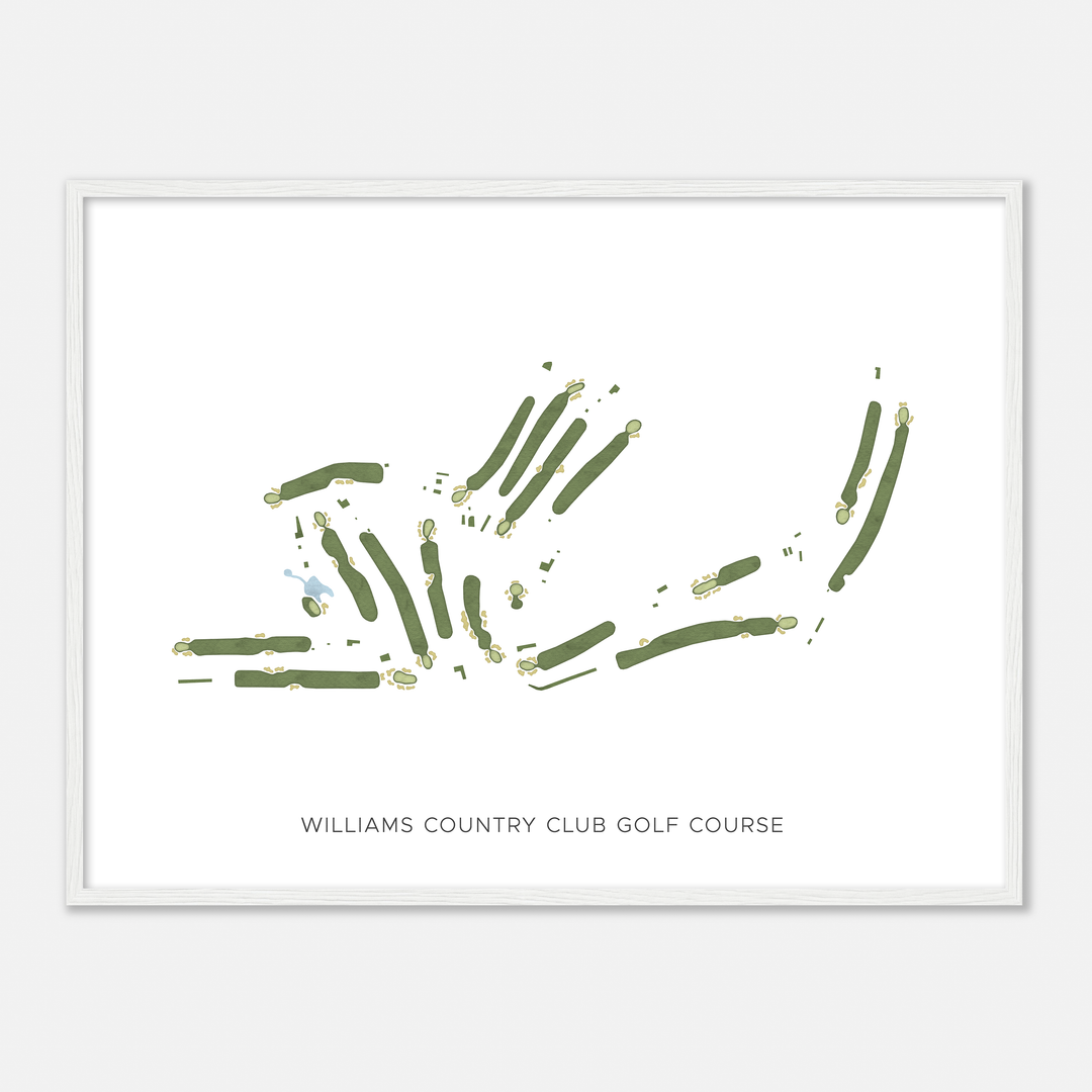 Print of Williams Golf & Country Club Modern Map