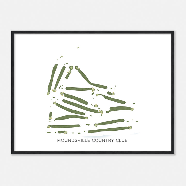 Print of Moundsville Country Club Modern Map