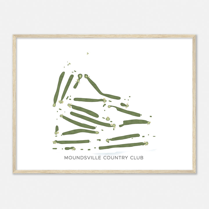 Print of Moundsville Country Club Modern Map