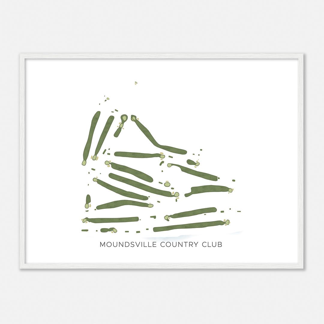 Print of Moundsville Country Club Modern Map