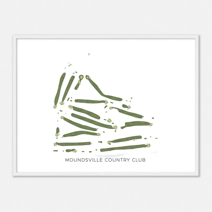 Print of Moundsville Country Club Modern Map