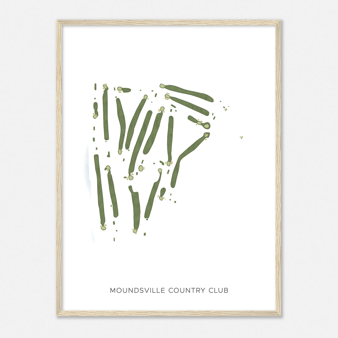 Print of Moundsville Country Club Modern Map