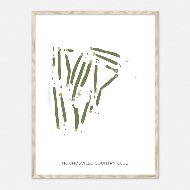 Print of Moundsville Country Club Modern Map