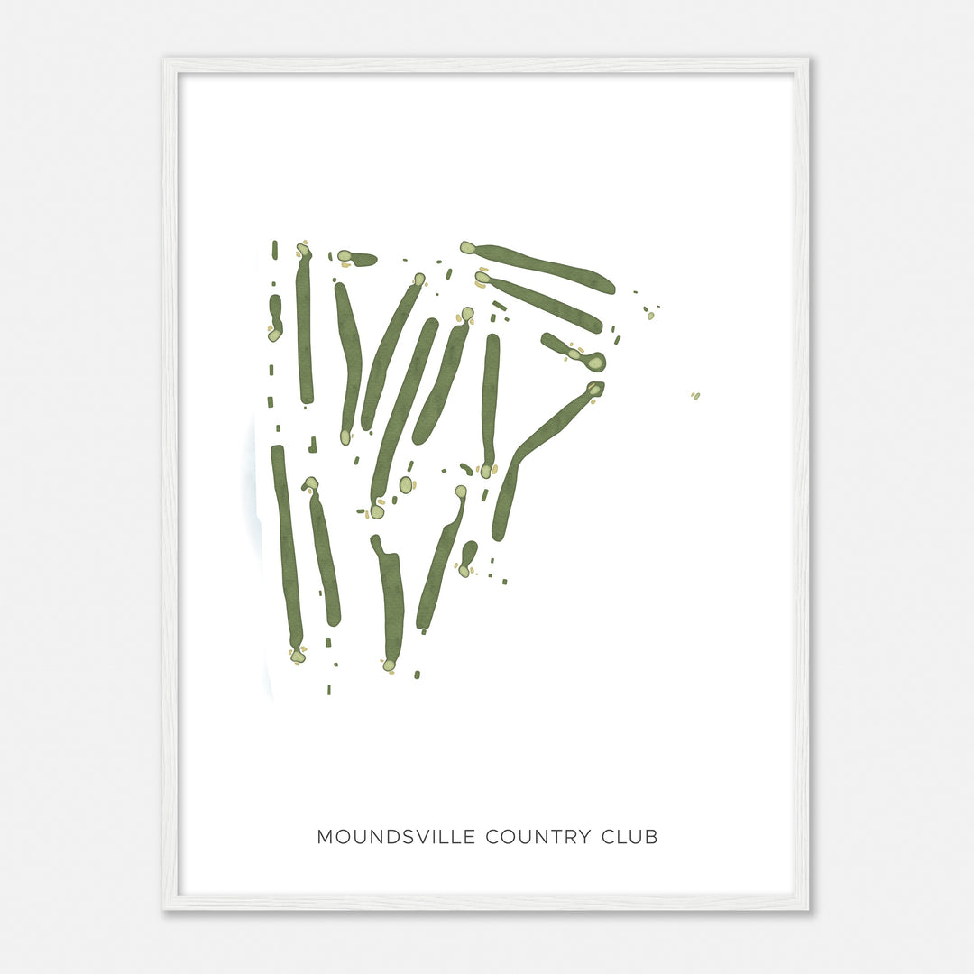 Print of Moundsville Country Club Modern Map