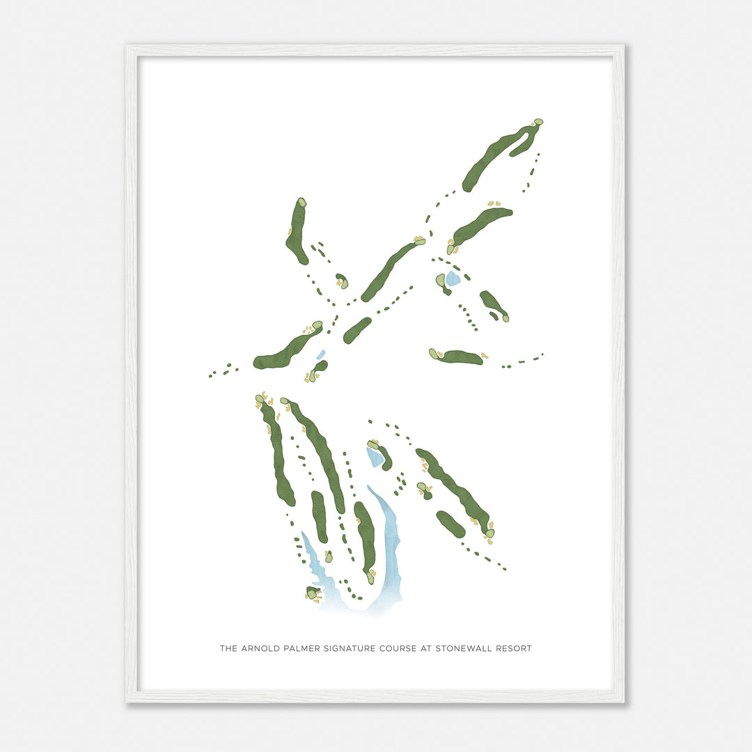 Print of The Arnold Palmer Signature Course At Stonewall Resort Modern Map