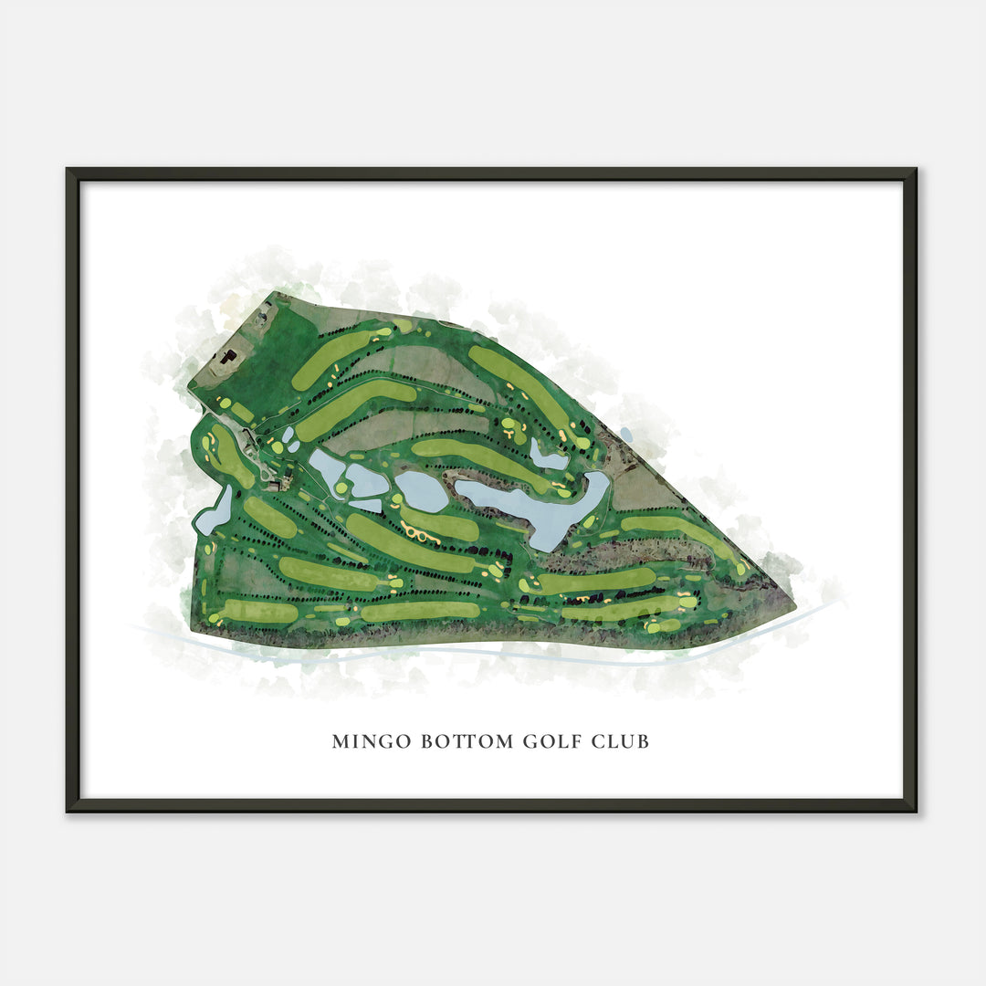 Print of Mingo Bottom Golf Club Classic Map