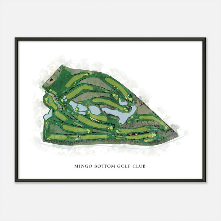 Print of Mingo Bottom Golf Club Classic Map