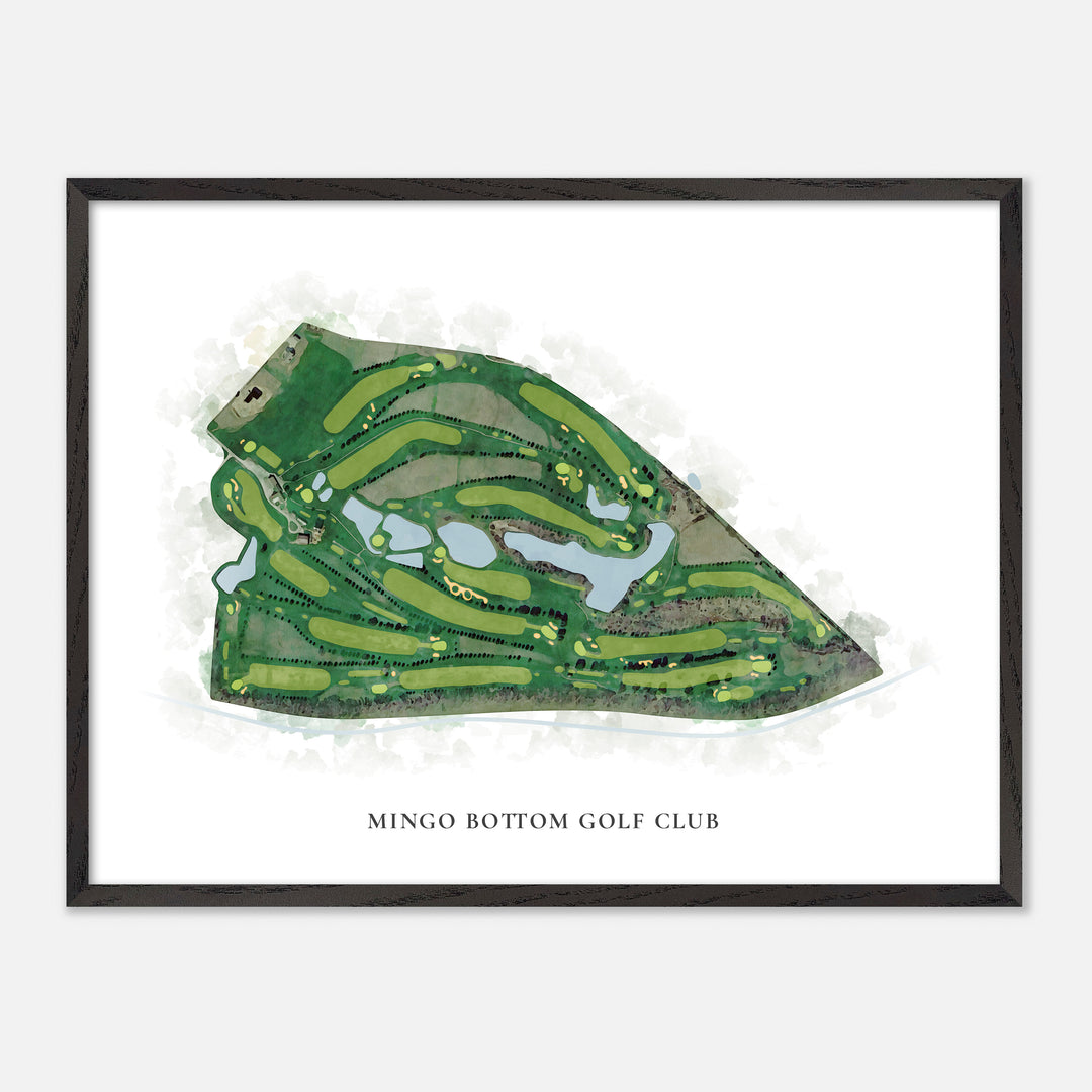 Print of Mingo Bottom Golf Club Classic Map