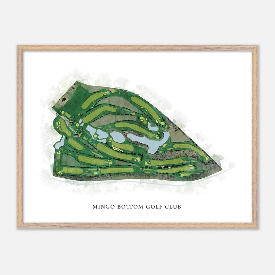 Print of Mingo Bottom Golf Club Classic Map