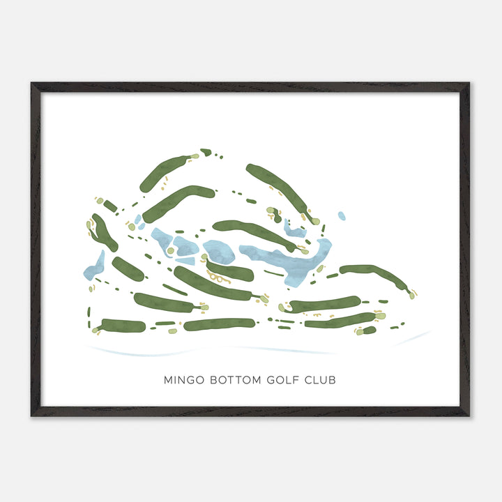 Print of Mingo Bottom Golf Club Modern Map