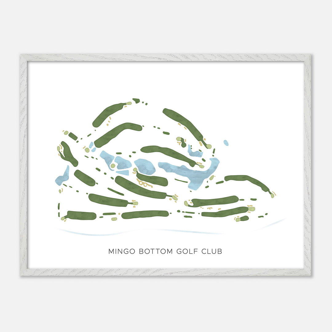 Print of Mingo Bottom Golf Club Modern Map
