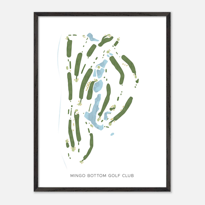 Print of Mingo Bottom Golf Club Modern Map