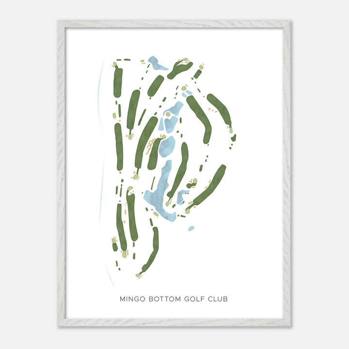 Print of Mingo Bottom Golf Club Modern Map