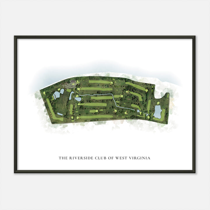 Print of The Riverside Club Of West Virginia Classic Map