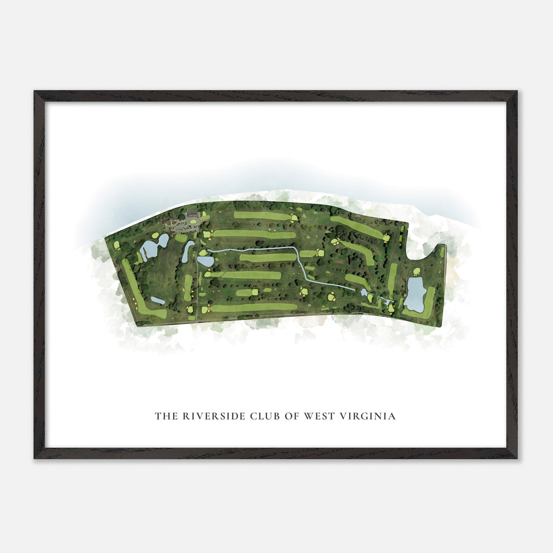 Print of The Riverside Club Of West Virginia Classic Map