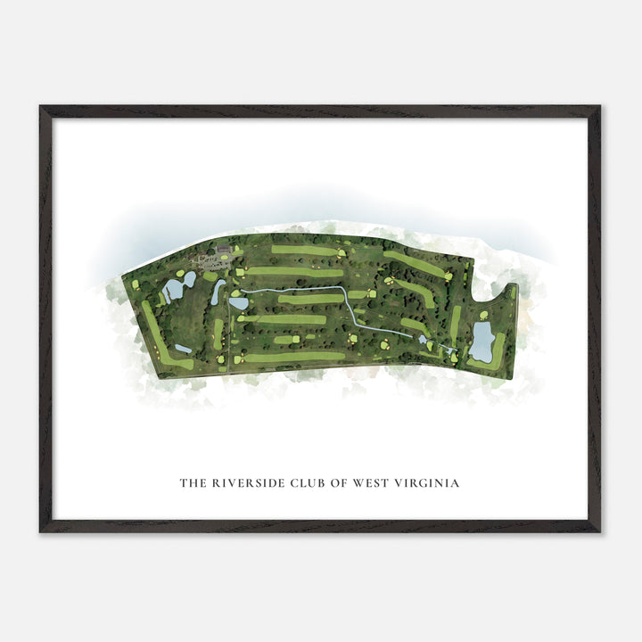 Print of The Riverside Club Of West Virginia Classic Map