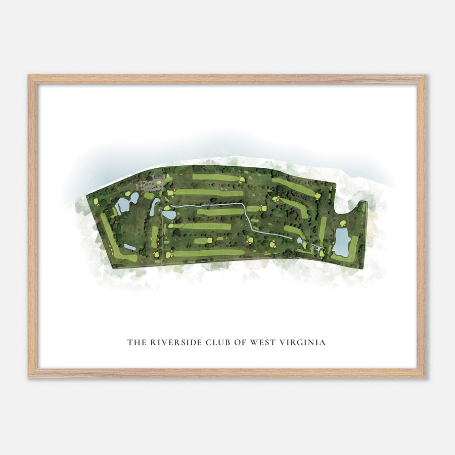 Print of The Riverside Club Of West Virginia Classic Map