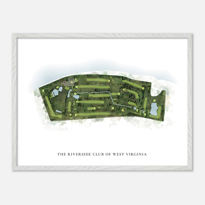 Print of The Riverside Club Of West Virginia Classic Map